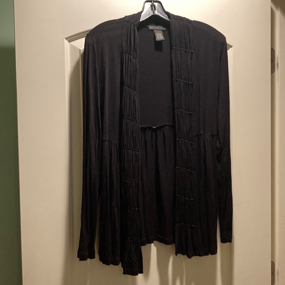 Black cardigan